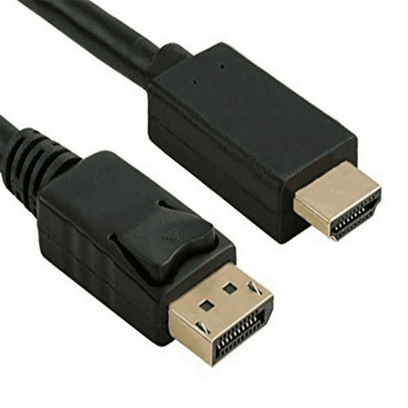 10Ft (10 Feet) Displayport Male to HDMI Male 28AWG with Audio Output Cable Adapter