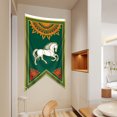thumbnail image 3 of Tapiz con forma de bandera con forma de unicornio, majestuoso, decoración de pared, 100 x 150 cm, 3 of 4