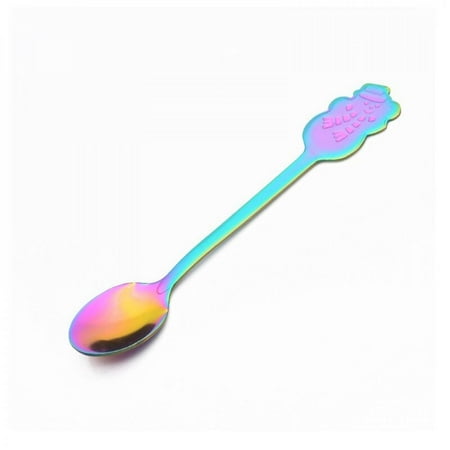 

Creative Stainless Steel Coffee Spoon Gold Plateing Christmas Decor Spoon Dessert Stir Spoon Tableware Xmas Gift Dinnerware