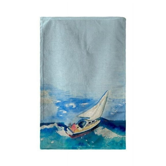Betsy Drake KT257 16 x 25 in. Sailboat Kitchen Towel