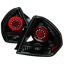 LED TAIL LIGHTS- GLOSSY BLACK WITH CLEAR LENS Made for and Compatible with 06-13 CHEVROLET IMPALA