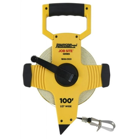 UPC: 0049448801008 | Johnson Level 100 Ft Jobsite Open Reel Fiberglass Tape