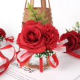 thumbnail image 4 of 2PCS Wrist Corsage, Wedding Bridesmaid and Bridal Wrist Flower Corsage Hand Flower Decor for Prom Party Wedding, 4 of 7