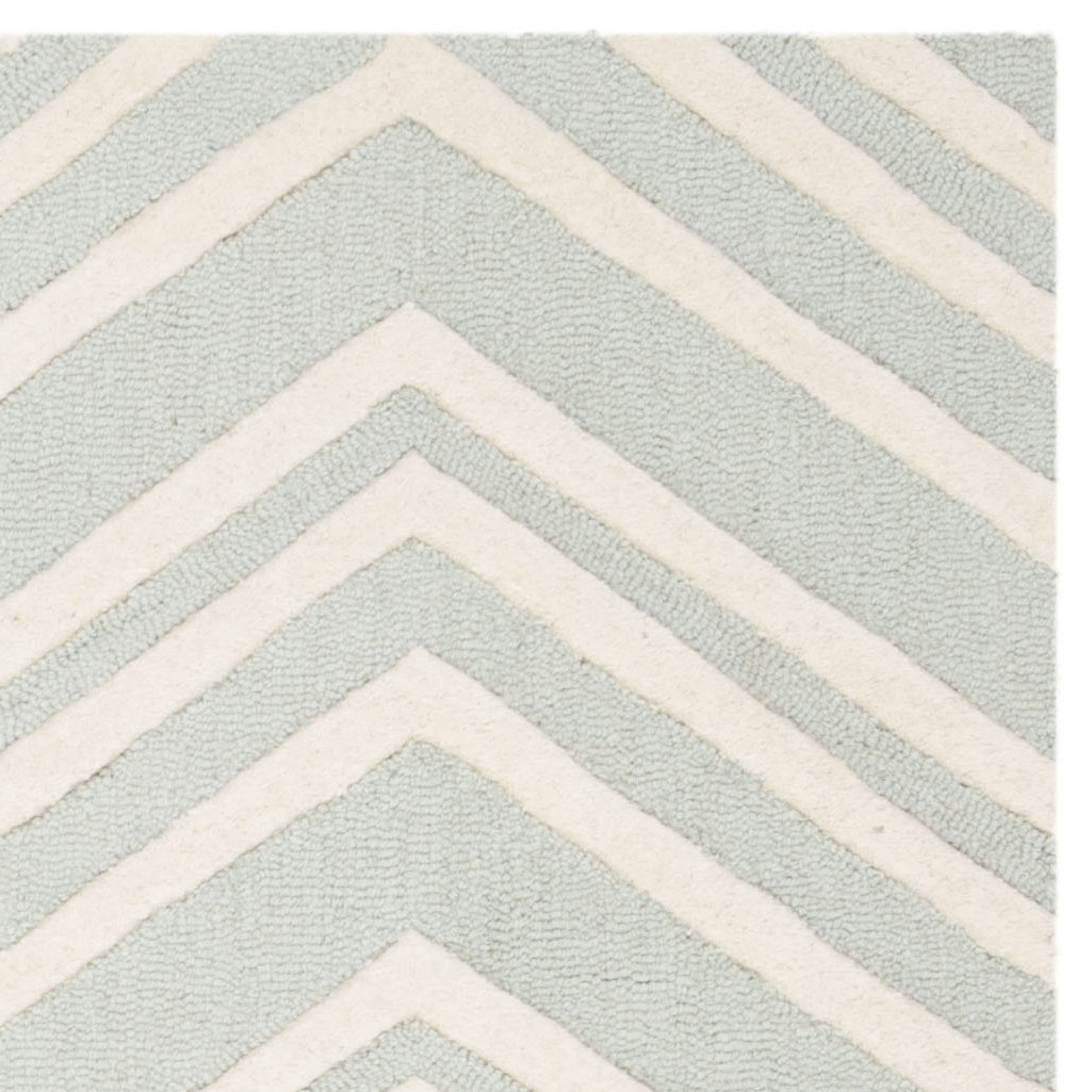 Safavieh  Handmade Kids Erza Wool Rug Green,Ivory 5'  x  5' 5' x 8',5' Square Indoor,Handmade Living Room,Kids Room,Bedroom Square