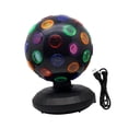 thumbnail image 4 of Lámpara de bola de discoteca, luz de flash LED RGB, tamaño compacto, luz de fiesta con rotación de 360 degree, negro, 4 of 9