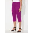 thumbnail image 3 of Catherines Women's Plus Size Petite Sateen Stretch Capri, 3 of 6