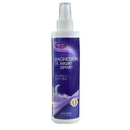 Life-Flo Magnesium Oil Night Spray, 8 Oz (Best Magnesium Oil Spray)