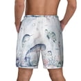 thumbnail image 4 of Gaeub Sea Animals Mens Swim Trunks Stretch Beach Shorts Quick Dry for Men Swim Shorts Swimwear with Pockets- Small, 4 of 9