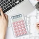 thumbnail image 4 of Calculadora de escritorio de 8 dígitos con botones grandes de caramelo | Diseño transparente y atractivo para estudiantes y la escuela | Mini calculadora portátil para oficina y hogar, 4 of 8