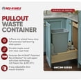 thumbnail image 2 of Rev-A-Shelf 4WCBM-1550DM-1 Single 50qt Bottom Mount Pullout Waste Container, 2 of 11