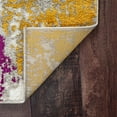 thumbnail image 5 of Contemporary 2x10 Area Rug (2'3'' x 10') Abstract Gold, Orange Indoor Runner Easy to Clean, 5 of 8