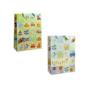 Familymaid 28072 2 Assorted Design Large Birthday Bag with Glitter - 34 x 26 x 10 in. - Pack of 144
