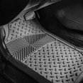 thumbnail image 2 of Alfombrillas Para Automoción Grises A Prueba De Clima Para Protección Contra Todo Tipo De Clima, Ajuste Universal Para Adaptarse A La Mayoría De Los Coches, Suv Y Camiones, 3 Filas, 4 Piezas, Juego Co, 2 of 5