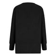 thumbnail image 7 of Cardigans on Womens Ladies Solid Open Front Soft Chunky Pocket Long Sleeve Coat Outerwear Cardigan, 7 of 7