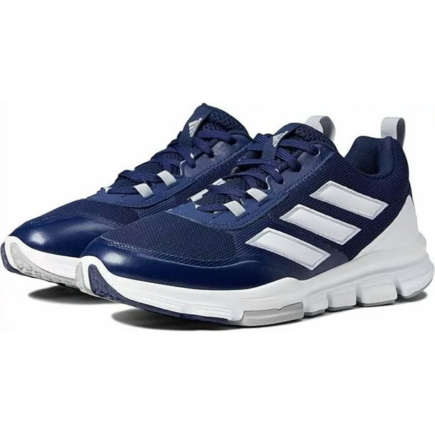 Ad-id-as Speed Trainer 5 Baseball Shoes Navy Blue/White/Silver Metallic