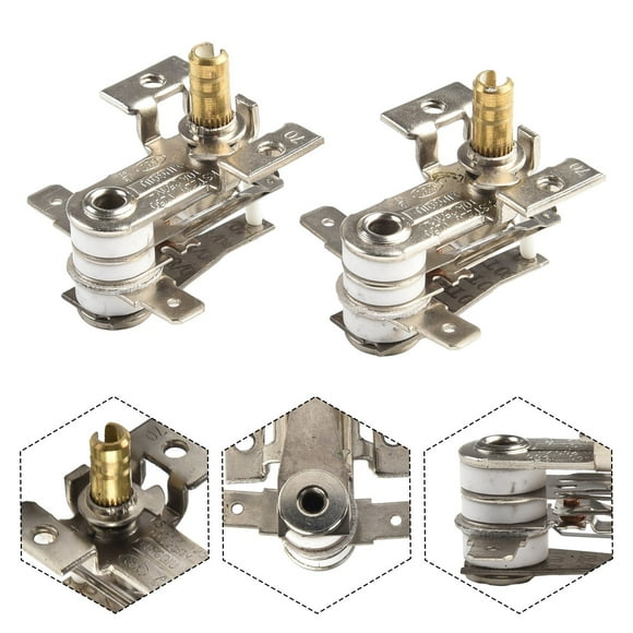 2pcs Adjustable Temperature Switch Heating Bimetal Thermostat KST-168 16A 250V