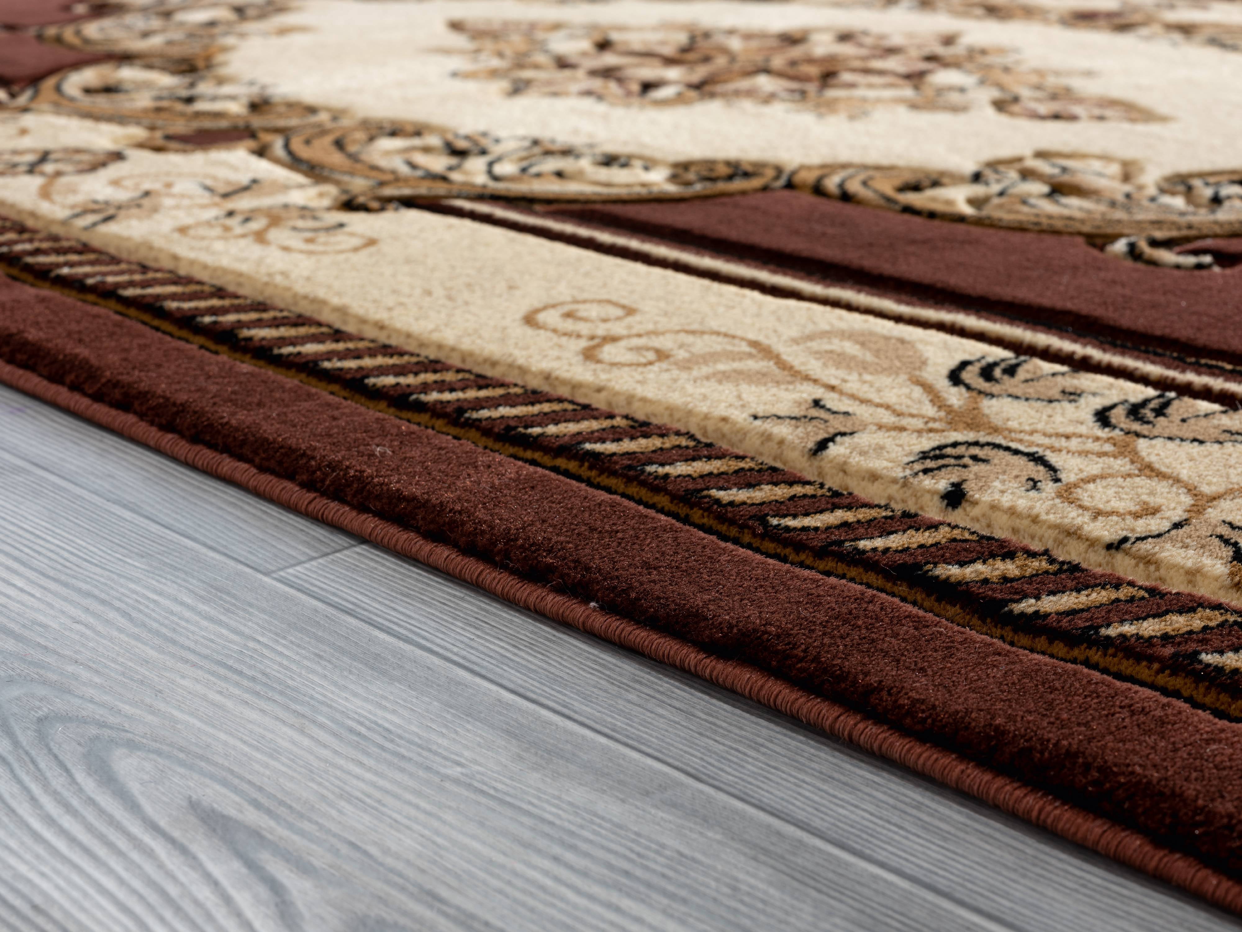 United Weavers Drachma Patras Traditional Medallion Area Rug, Chocolate, 5'3" x 7'6"