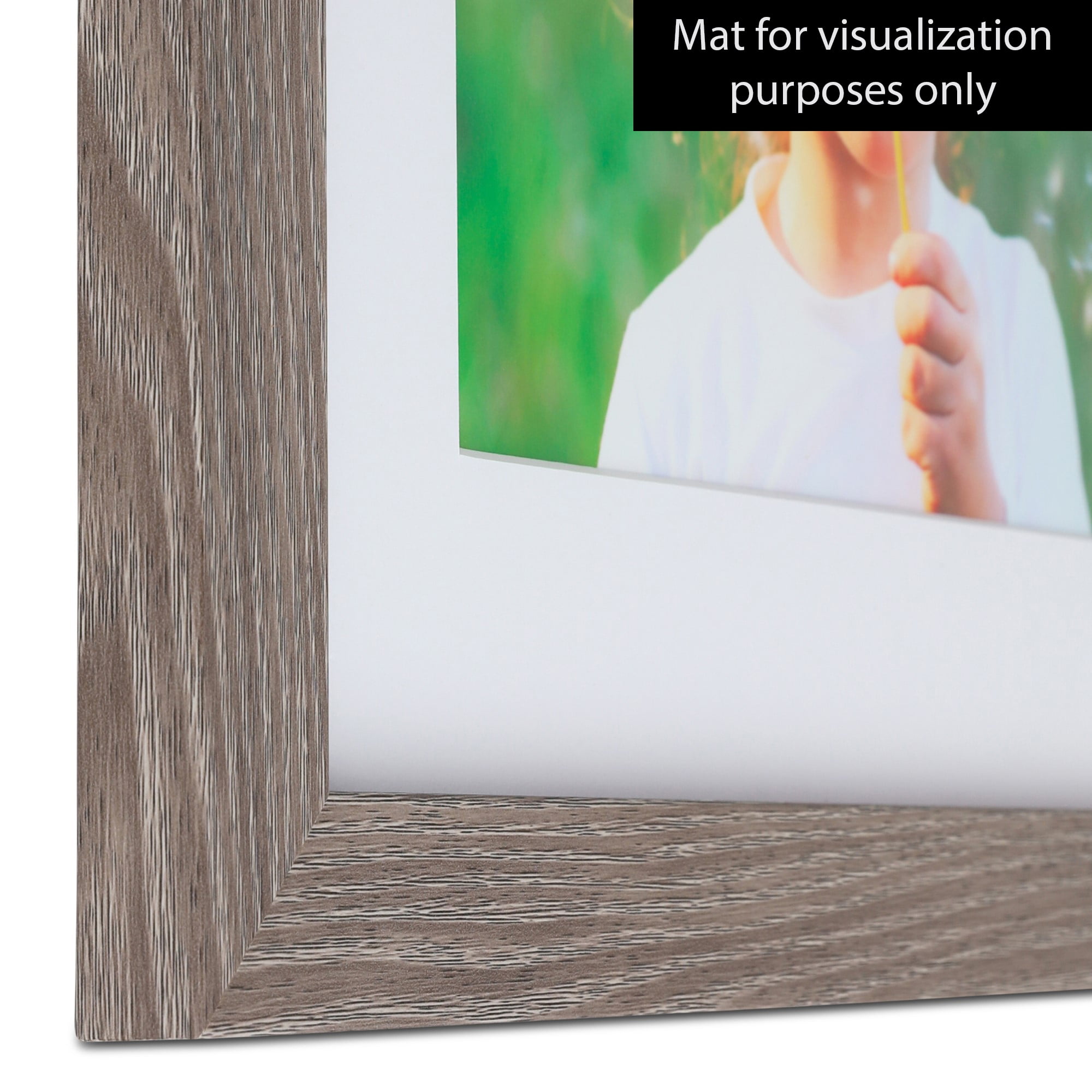 ArtToFrames 13" x 19" Gray Oak Picture Frame, 13x19 inch Brown MDF Poster Frame (WOM-4300), 1 Pack