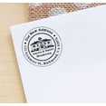 thumbnail image 3 of Printtoo Round Custom Our New Address Rubber Stamp Self Inking House Design Personalized Stamper, 3 of 6