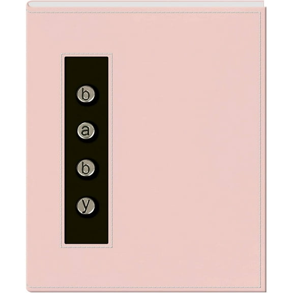 Pioneer BMB-46 4x6 Metal Buttons Brag Baby Photo Album Pink