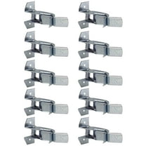 Wideskall Heavy Duty Metal Gaint Spring Grip Clamp Tool Hanger Wall Orgainzer for Garage Closet Brooms and Mops Wall Mount Holder Pack of 10