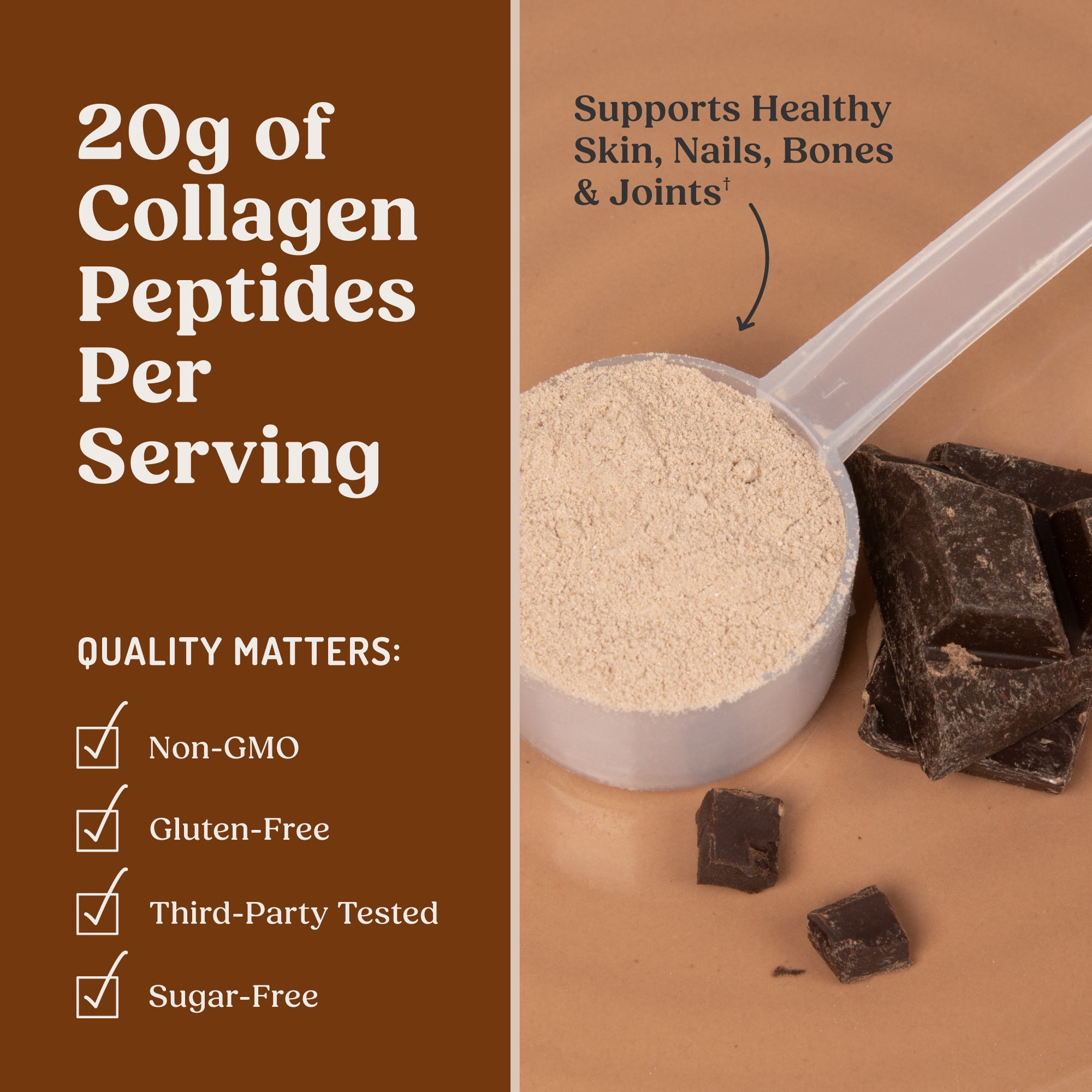 Bulletproof Chocolate Collagen, 14.3 Ounces, Grass-Fed Collagen Protein and Amino Acids for Skin, Bones and Joints