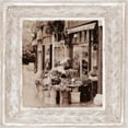thumbnail image 2 of Tarras, Teo 20x20 Gold Ornate Wood Framed with Double Matting Museum Art Print Titled - Flower Market, 2 of 4