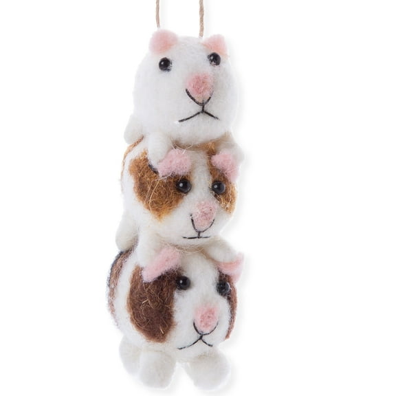 Guinea Pigs Christmas Tree Decorations Cute Animals Holiday Ornament Décor