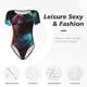 thumbnail image 4 of Balery Neon Spectrum Cat Portrait Body de cuello redondo de manga corta para mujer Tops de manga corta Tops básicos-Medium, 4 of 7