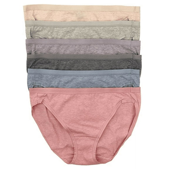 Felina Womens Organic Cotton Stretch Bikini, 6-pack