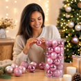 thumbnail image 7 of Ball Ornament Glossy Finish Decorative Sphere Multi‑Surface Style for Christmas Tree Holiday Decoration, 7 of 7