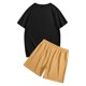 thumbnail image 5 of Playeras Negras Para Hombre Algodon, Camiseta De Manga Corta Con Cuello Redondo Y Estampado A La Moda Para Niñas Y Niños, Camiseta Holgada De Verano, Camisetas Casuales, 5 of 5
