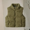 thumbnail image 2 of StSilkitty Boys Girls Vest Zip up Sleeveless Stand Collar Jackets Outerwear Winter Outdoor Warm Vest with Pockets, 2 of 9