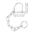 thumbnail image 2 of WHAMVOX 2Ud Pasador De Seguridad Galvanizado Para Conector De Tráiler Plata Resistente Al Desprendimiento, 2 of 8