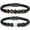 2PCS-22cm, variant on Leather Urn Bracelet for Men Women Cremation Memorial Lava Stone 316L Stainless Steel Cremation Bangle Urn Bracelet for Ashes