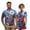 American Flag Floral, variant on Binienty Pink Cow Print His and Hers Golf Outfit Set Relaxed Quarter Zip Athletic T-Shirts Tennis Workout Dress Outfits Fashion Short Sleeve Tennis Golf Outfit for Men Women