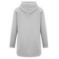 thumbnail image 5 of Sweatshirt Dress Women Split Hem Clothes Football Sweatshirts Tunic Tops Long Sleeve Tops Lounge Daily Shirts Workout Tops Basic Tees Tshirt Travel Casual Oversized Baggy Hoodie Plain Hoodies, 5 of 6