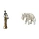 thumbnail image 1 of Figura de mujer africana, figura de , estatua de dama tribal, escultura de madera tallada a mano en resina, ideal para el hogar, la oficina, e, 1 of 8