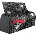 thumbnail image 4 of Halloween Mailbox Cover Magnetic Large Oversized Spiders Spiderweb Mailbox Wraps Post Letter Box Cover for Garden Yard Home Decor 25.5" x 21", 4 of 6