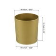 thumbnail image 2 of Uxcell 6" Round Plastic Planter Flowerpot Container Indoor Outdoor, Gold 4 Pack, 2 of 6