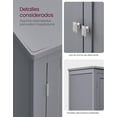 thumbnail image 5 of VASAGLE Mueble de Baño, Armario de Baño, Armario de Cocina, con 4 Puertas, Estantes Ajustables, 30 x 60 x 110 cm, Gris Mística, 5 of 5