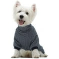 thumbnail image 3 of Fitwarm Dog Sweaters Turtleneck Knitted Puppy Coat Dog Outfits Knitwear Pet Coats Cat Clothes Blue Small, 3 of 7