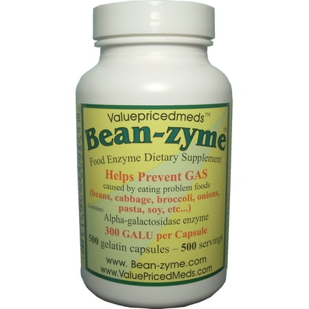 UPC 711472002033 product image for Beano - Bean-zyme is generic Beano but twice as strong. 500 count bottle. | upcitemdb.com