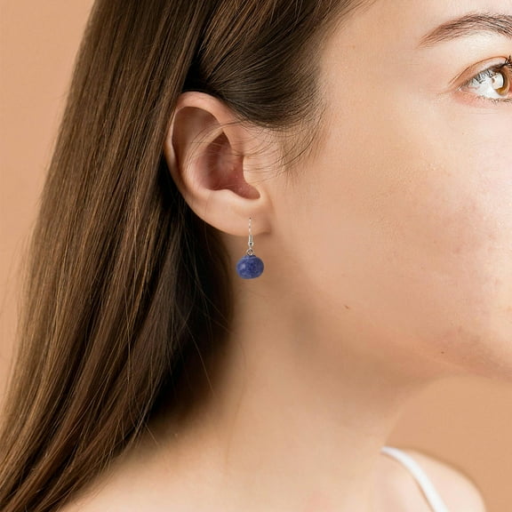 LOLIPPYY 1 Pair Blueberry Dangle Earrings, Japanese-Inspired Fruit Drop Jewelry, Trendy Accessories for Parties