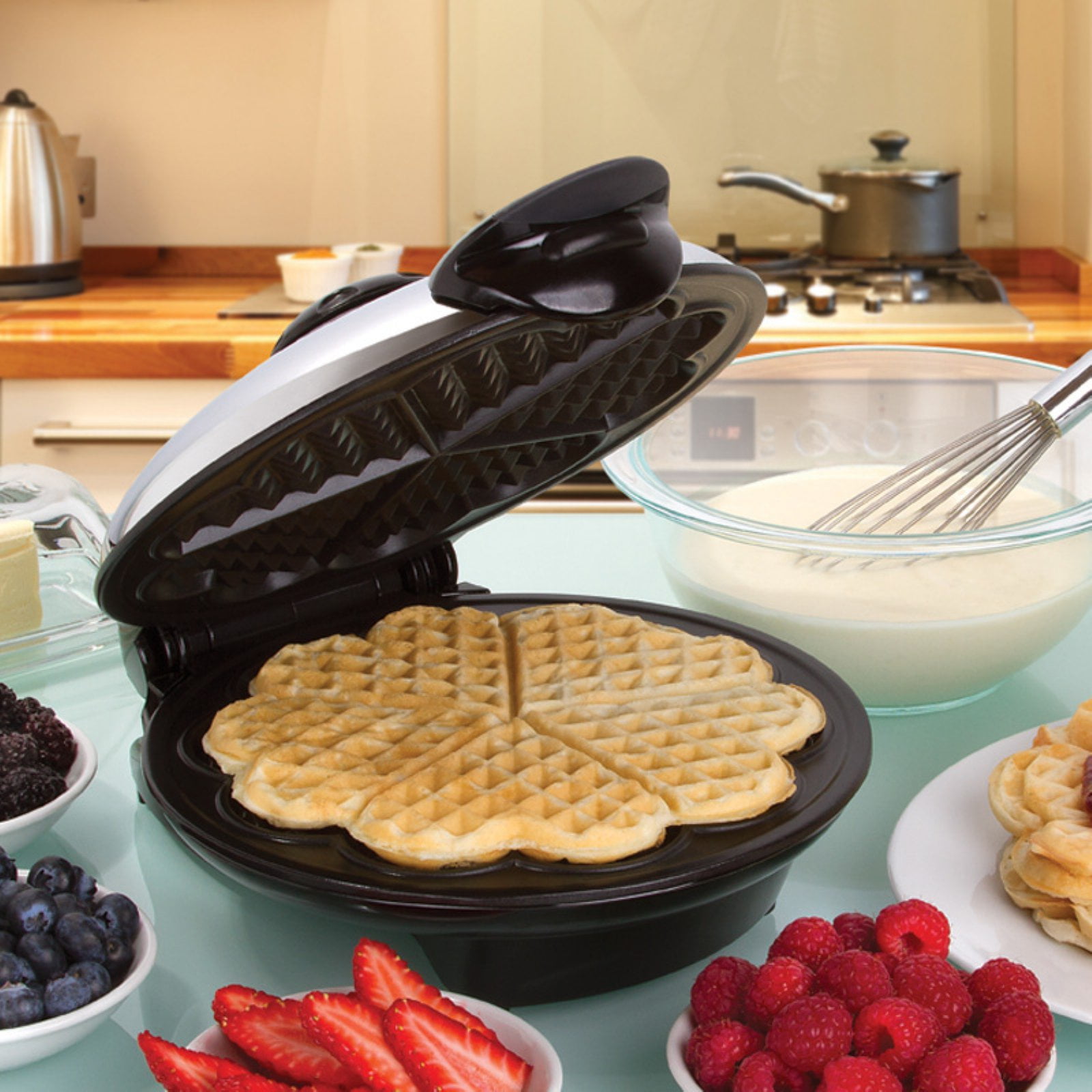 Euro Cuisine Heart Shape Waffle Maker