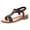Black, variant on Rokment Bling Rhinestones Vintage Metallic Wedge Slingback Dressy Sandals for Women Bride Wedding Boho Beach Elastic Ankle Strap Dress Summer Shoes 2026 Black Size 6.5
