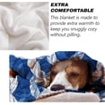 thumbnail image 6 of Nautical Rope Blanket - Soft Fleece Throw with Blue and White Rope Design - Perfect for Coastal Decor, Beach Houses, and Nautical Themes - 60x80 Inches, 6 of 6