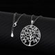 thumbnail image 3 of Collar con el árbol de la vida, colgante con el árbol de la vida en plata de ley 925 de joyería de plata italiana para mujer, idea de regalo de cumpleaños para mamá/novia/esposa (45 cm), 3 of 5