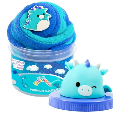 Original Squishmallows Tatiana The Dragon Premium Cloud Blue Slime