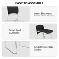 thumbnail image 5 of Ktaxon Stacking Chairs Ser of 4, Padded Folding Chairs Upholstered Seating for Dining, Conference, Wedding, Meeting, Indoor & Outdoor Use, 5 of 7